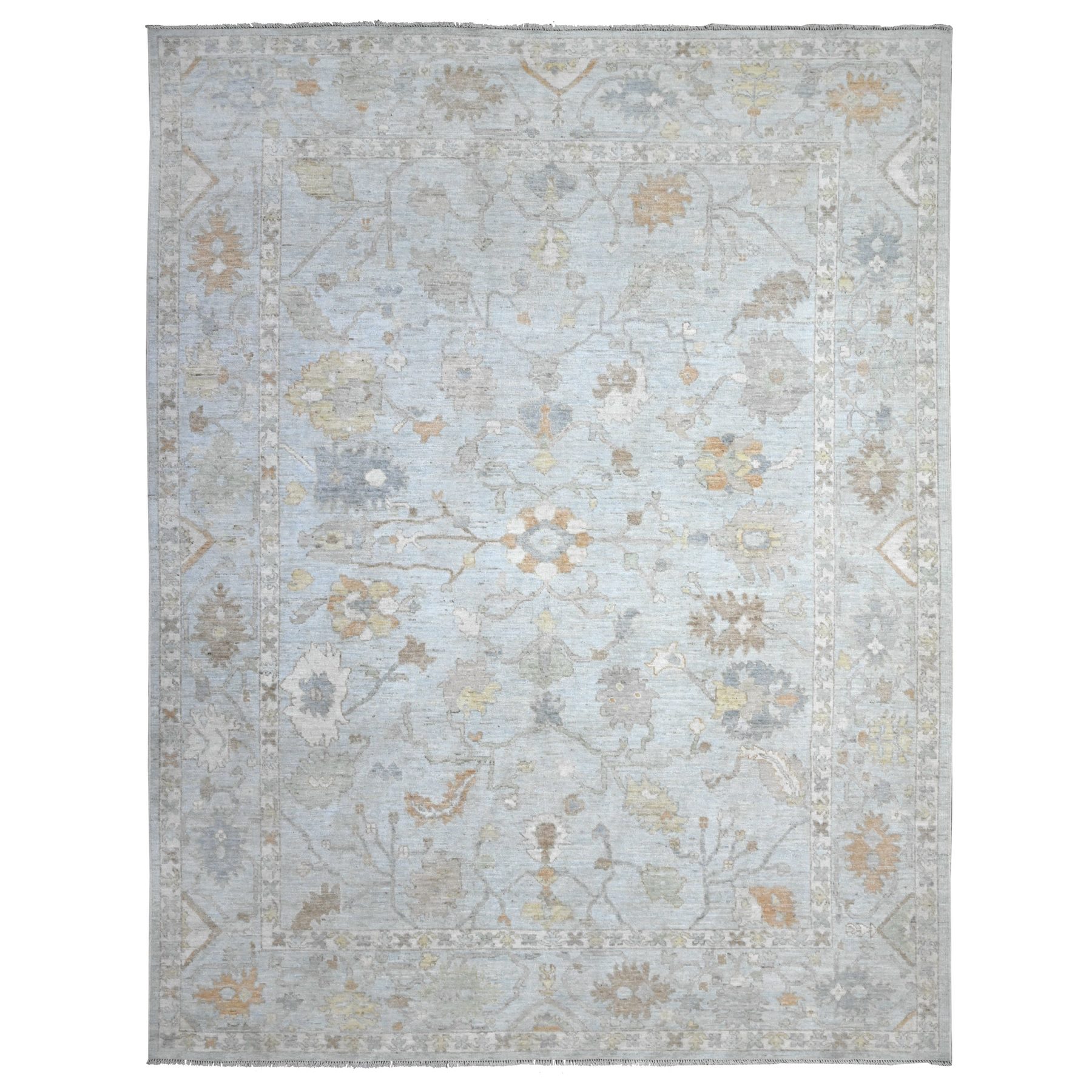 Transitional Wool Hand-Knotted Area Rug 8'10
